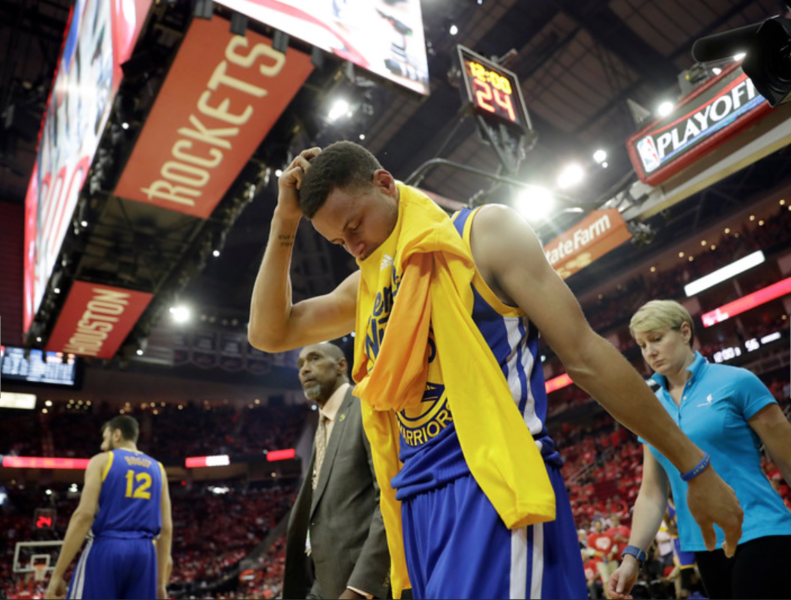Stephen Curry out for the next 2 games due to a sprained ankle